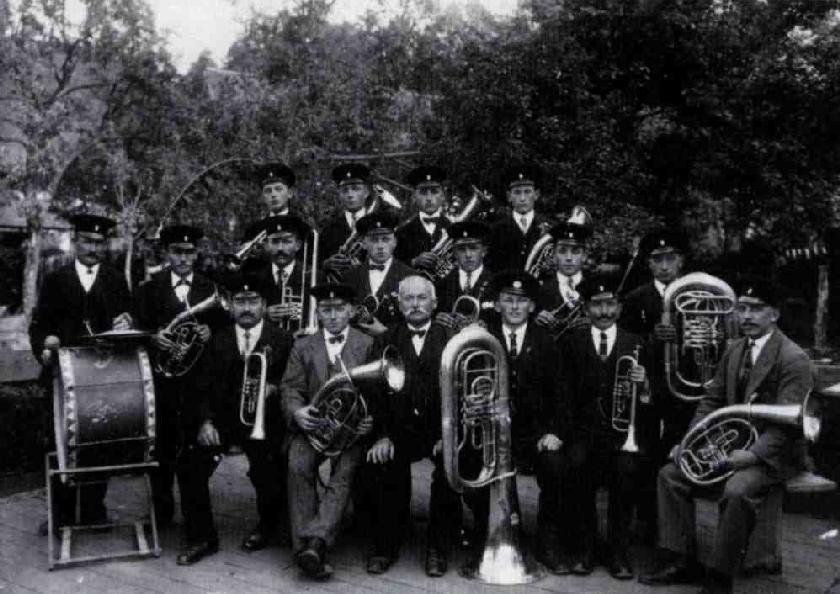 Die aktiven Musiker beim 40jährigen Jubiläum 1927